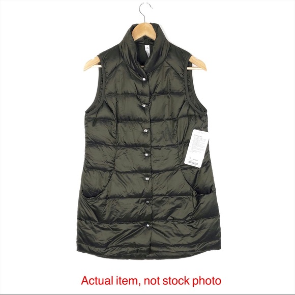 Lululemon NWT All Days Vest in Dark Olive Size 8 - Picture 2 of 8